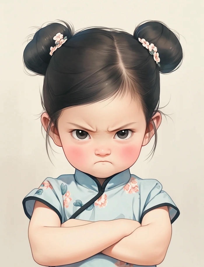 avt tức giận dễ thương