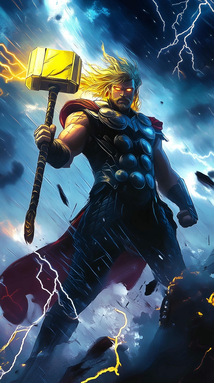 hình nền thor tia sét